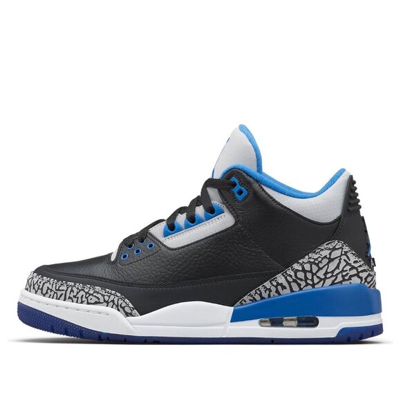 NIKE Men's Air Jordan 3 Retro Sport Blue Shoes Size 11 - Picture 1 of 16